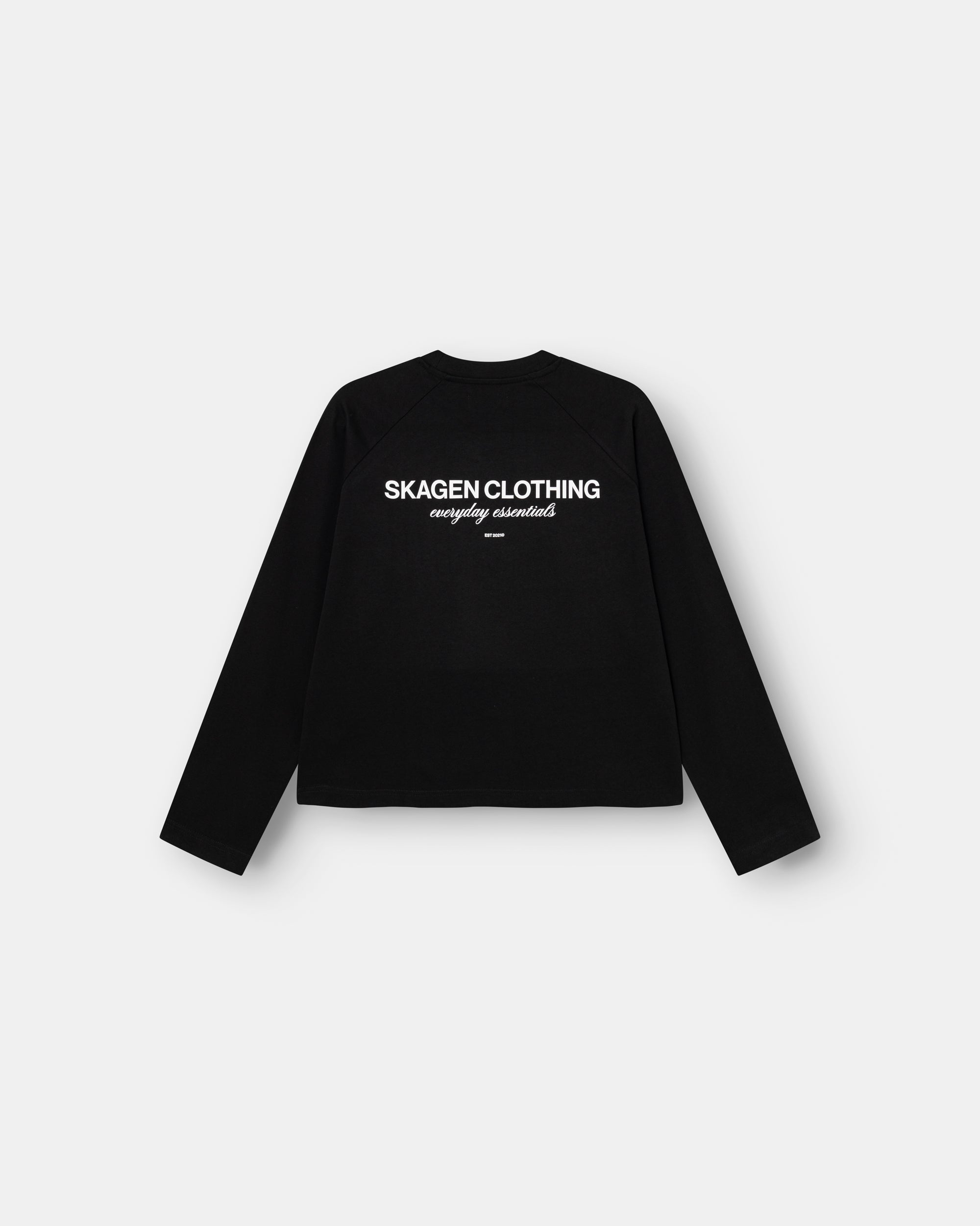 Everyday Essential Raglan Longsleeve Black dame